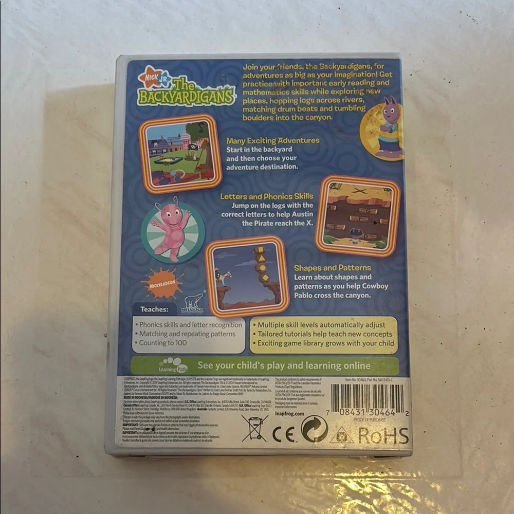 Leapster The Backyardigans Learning Game for leapster 2